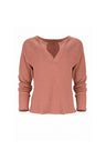 Jules Waffle Knit Organic Cotton V-Neck Pullover