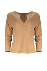Jules Waffle Knit Organic Cotton V-Neck Pullover