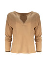 Jules Waffle Knit Organic Cotton V-Neck Pullover