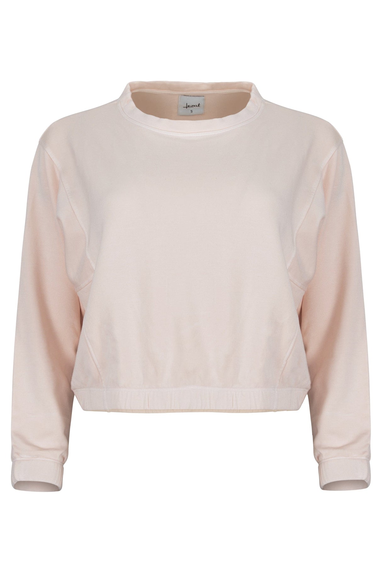 Ivy Boxy Cropped Modal Pullover - Rose Quartz