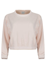 Ivy Boxy Cropped Modal Pullover - Rose Quartz