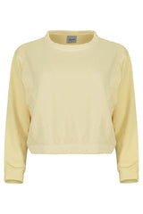 Ivy Boxy Cropped Modal Pullover - Sunny