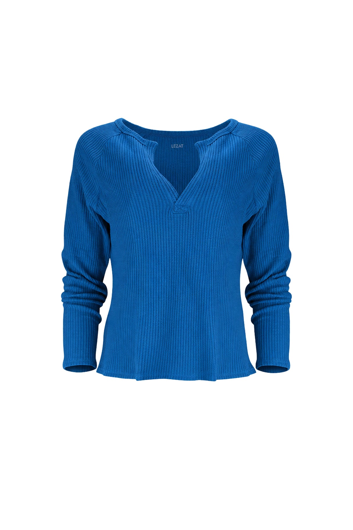 Jules Waffle Knit Organic Cotton V-Neck Pullover