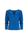 Jules Waffle Knit Organic Cotton V-Neck Pullover
