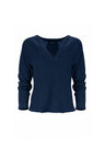 Jules Waffle Knit Organic Cotton V-Neck Pullover