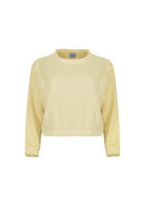 Ivy Boxy Cropped Modal Pullover - Sunny
