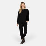 Melody Everyday Organic Cotton Pullover Sweatshirt - Black