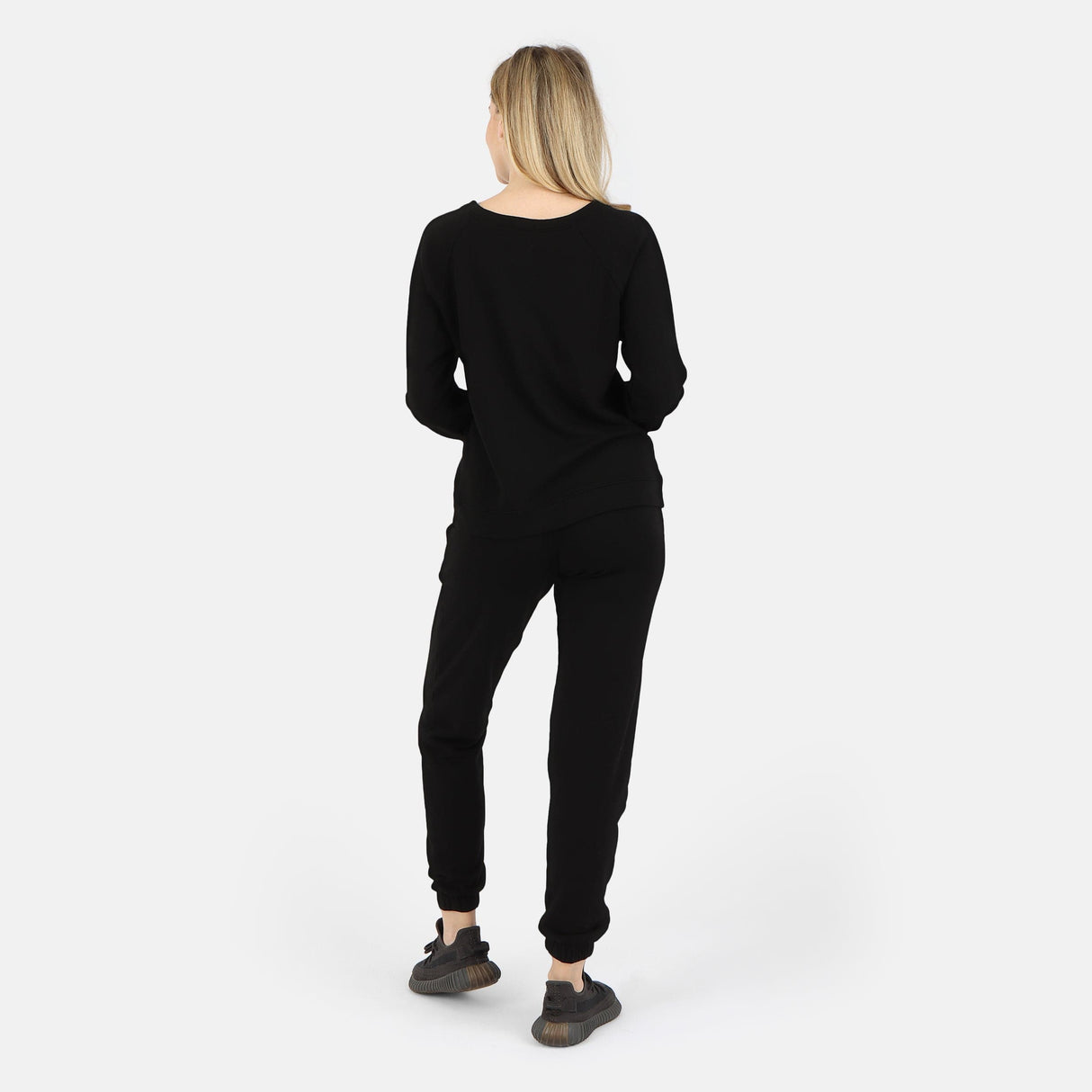 Melody Everyday Organic Cotton Pullover Sweatshirt - Black
