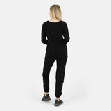 Melody Everyday Organic Cotton Pullover Sweatshirt - Black