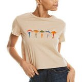 Cropped Everyday Organic Cotton Tee - Shrooms