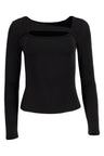 Paige Cotton Long Sleeve Cutout Top