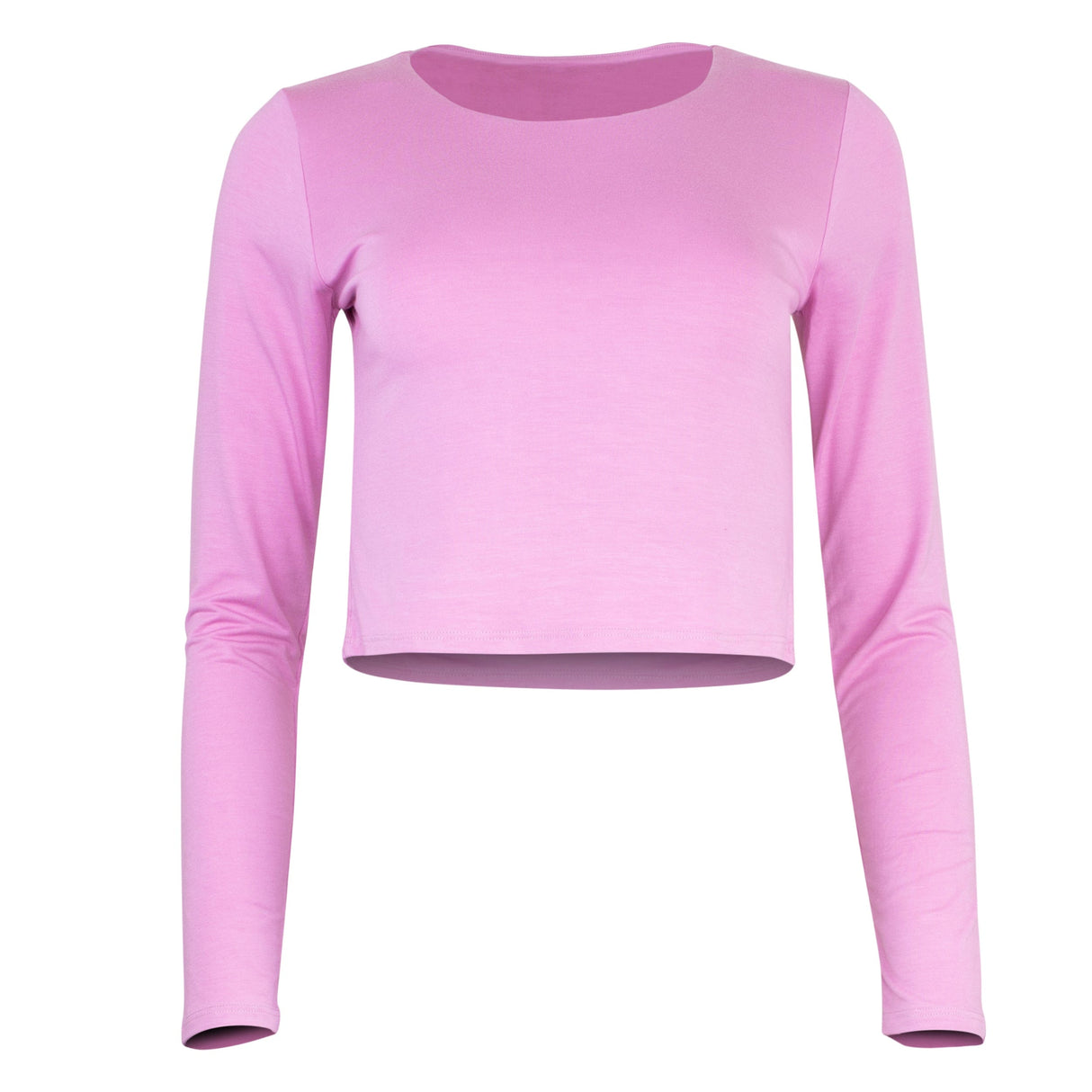 Runa Modal Long Sleeve Cropped Top - Orchid
