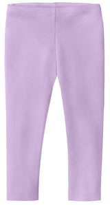 Girls Soft 100% Cotton Capri Leggings | Lavender