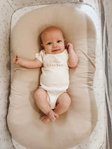 Little Brother Clay Organic Cotton Baby Bodysuit Short Sleeve