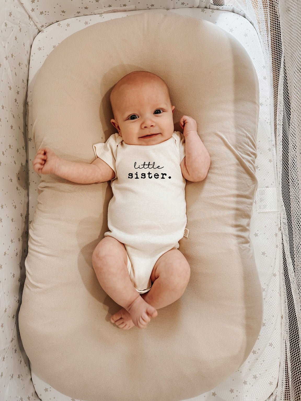 Little Sister Organic Baby Bodysuit