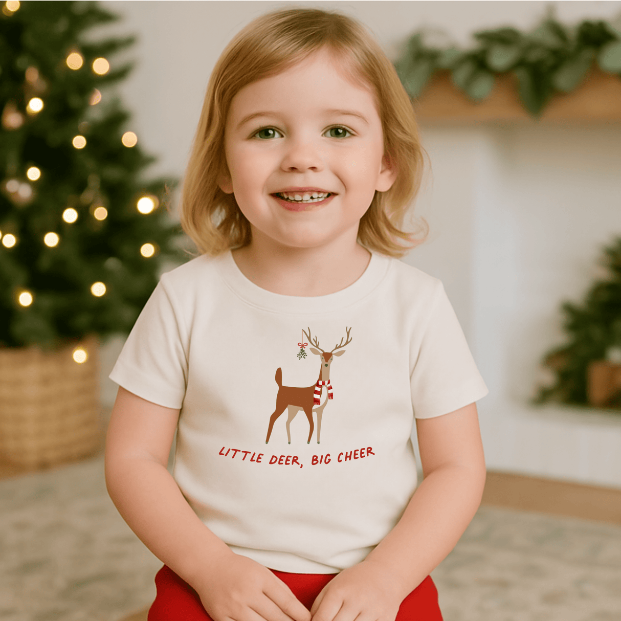 graphic tee | little deer big cheer