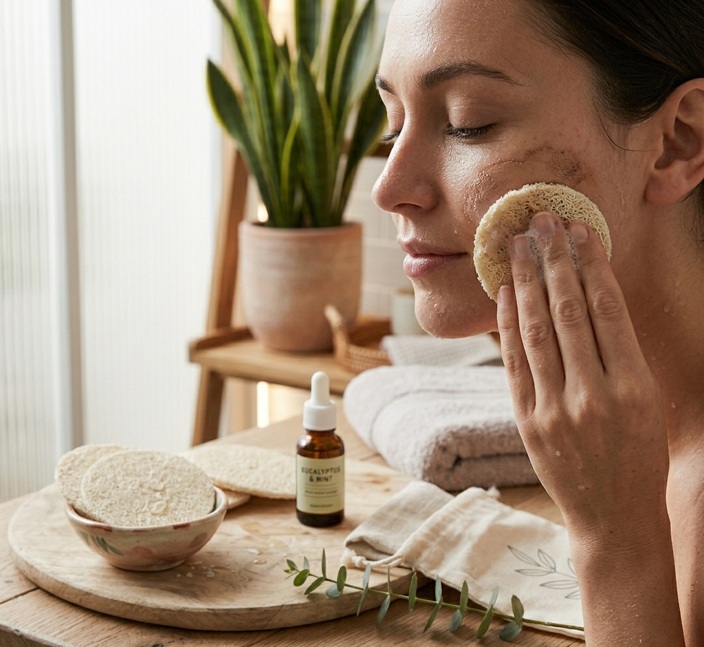 10-Pack Natural Loofah Pads