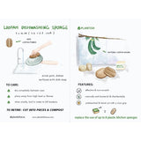 Natural Loofah Dishwashing Sponge – Set of 2