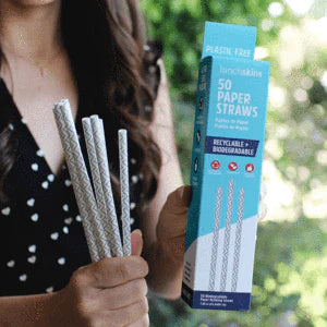 Biodegradable Paper Straws – 50 Count | Long-Lasting & Plastic-Free