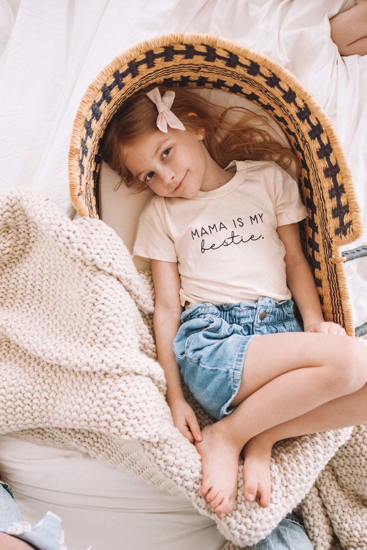 Mama Is My Bestie Organic Kids T-shirt