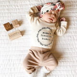 Mama's Favorite Human Organic Bodysuit Long Sleeve