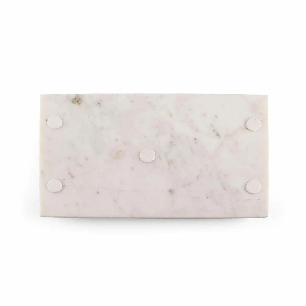 Marcella Marble Tray with Leaf Handles