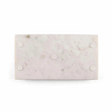 Marcella Marble Tray with Leaf Handles