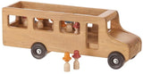 Amish-Made Wooden School Bus Toy, Child Safe Finish
