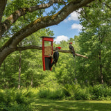 Pileated Woodpecker Suet Bird Feeder - Holds 2 Suet Cakes