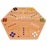 Aggravation Wahoo Marble Board Game, Double-Sided, Hand Painted