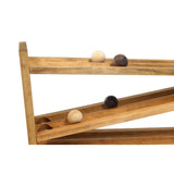 Wooden Ball Roller Racetrack Toy, Amish-Made, with 8 Wooden Balls