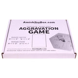 Solid Oak 16" Wide Aggravation Game Board, Unpainted Holes, Double-sided