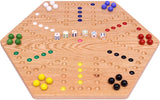 Aggravation Wahoo Marble Board Game, Double-Sided, Hand Painted