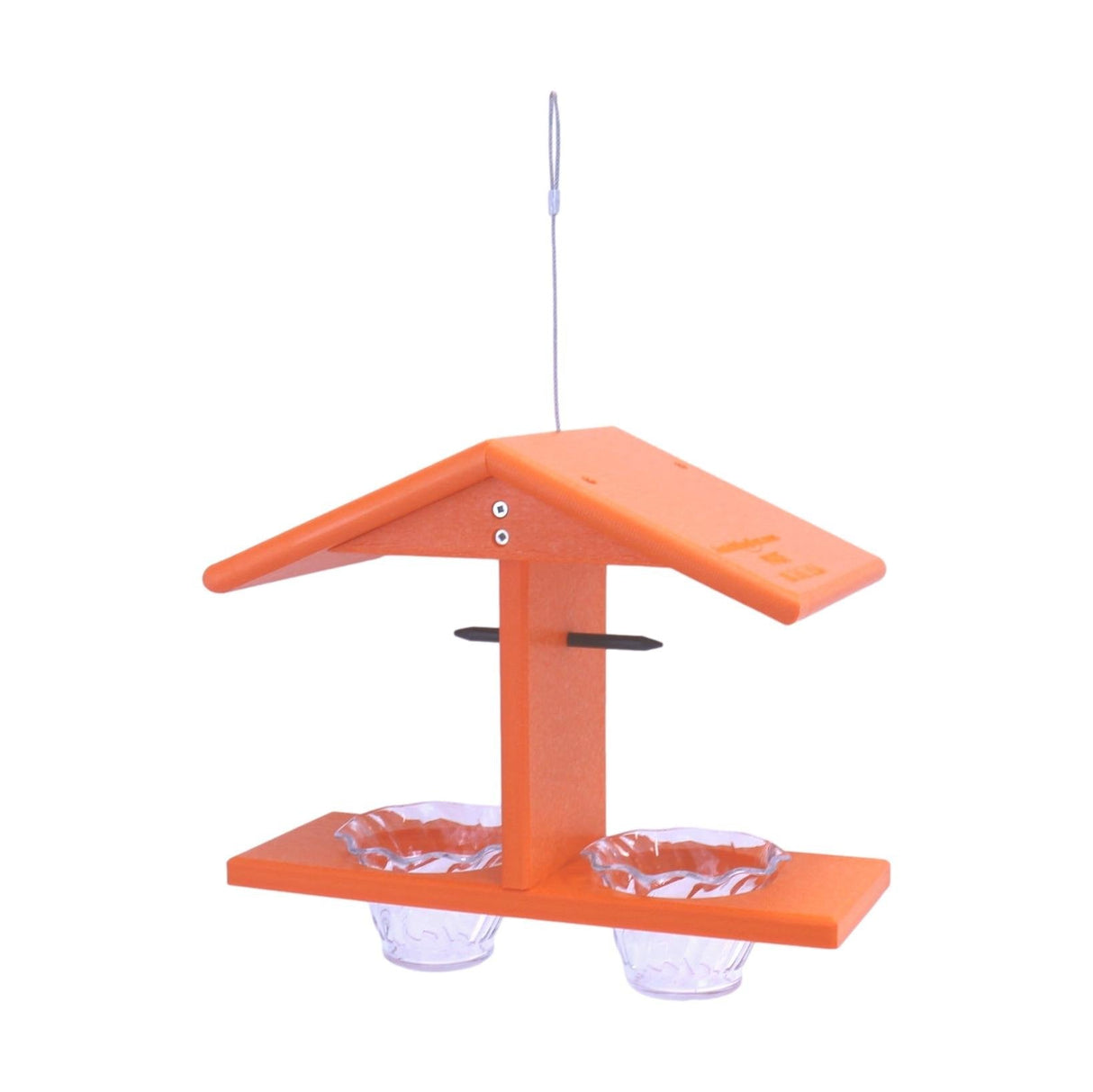 Oriole Bird Feeder, Double-Cup Jelly Oriole Feeder with Pegs for Orange Halves
