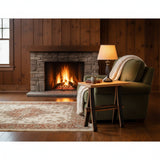 Rustic Wooden Plant Stand or End Table with Wormy Maple Top and Barrel Stave Legs