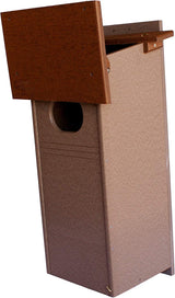 Wood Duck Bird House, Made with Durable Poly Lumber, Post-Mount Design