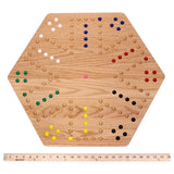 Aggravation Wahoo Marble Board Game, Double-Sided, Hand Painted