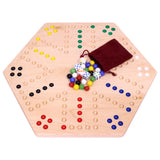 Aggravation Wahoo Marble Board Game, Double-Sided, Hand Painted