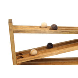 Wooden Ball Roller Racetrack Toy, Amish-Made, with 8 Wooden Balls