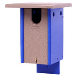 Bluebird House, Post Mount, Amish-Made with 100% Recycled Poly Lumber