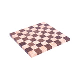 Maple/Walnut Hardwood 18" Chess and Checkers Wooden Game Board