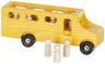 Amish-Made Wooden School Bus Toy, Child Safe Finish