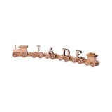 AmishToyBox.com Wooden Name Train Toy, Custom ABC Letter Train, Amish-Made