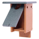 Bluebird House, Post Mount, Amish-Made with 100% Recycled Poly Lumber
