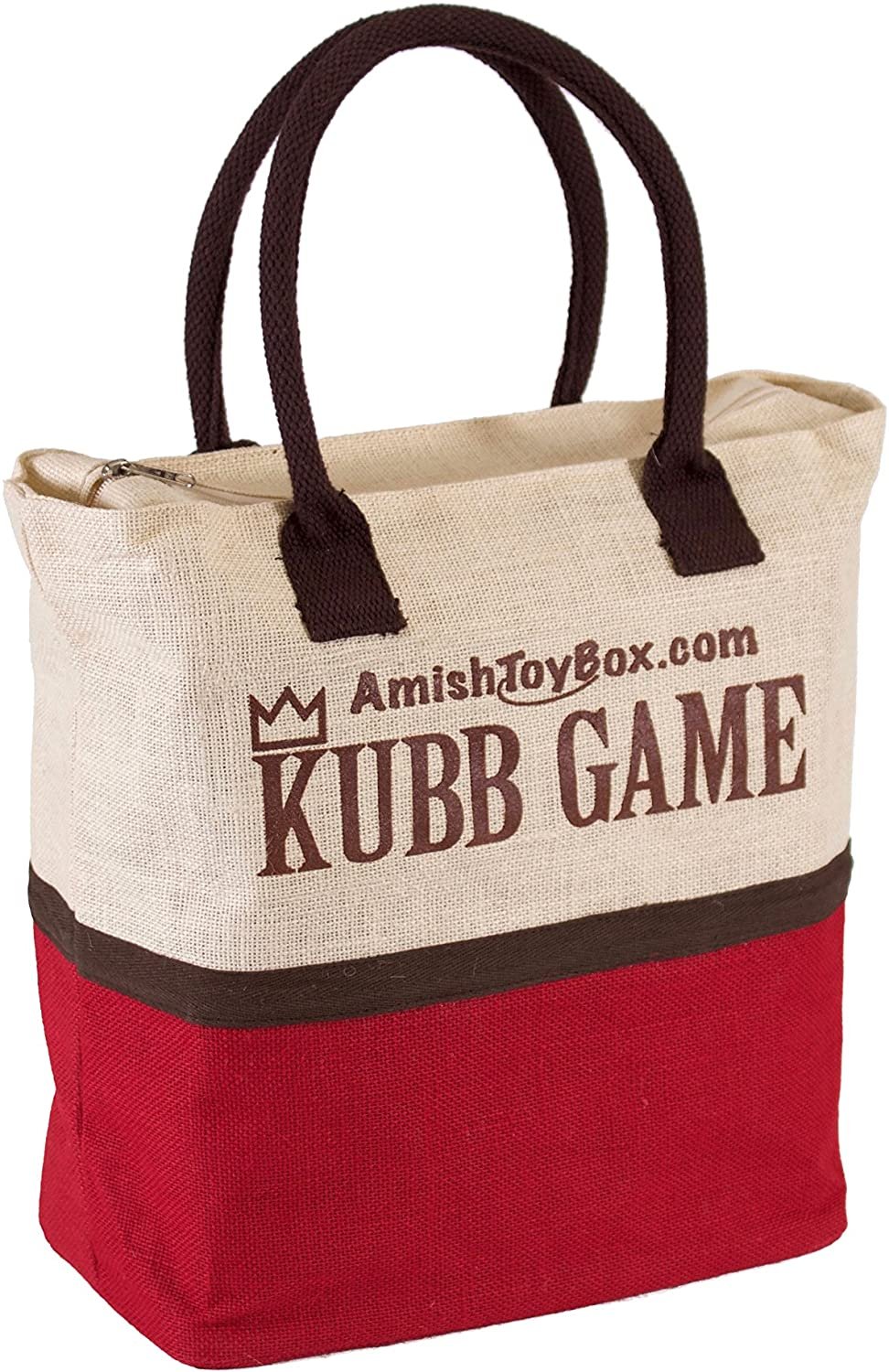 Amish-Made Deluxe Maple Hardwood Kubb Game with Clear Protective Finish, Regulation Size