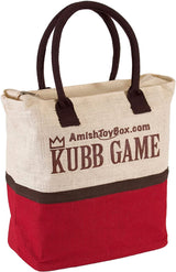 Amish-Made Deluxe Maple Hardwood Kubb Game with Clear Protective Finish, Regulation Size