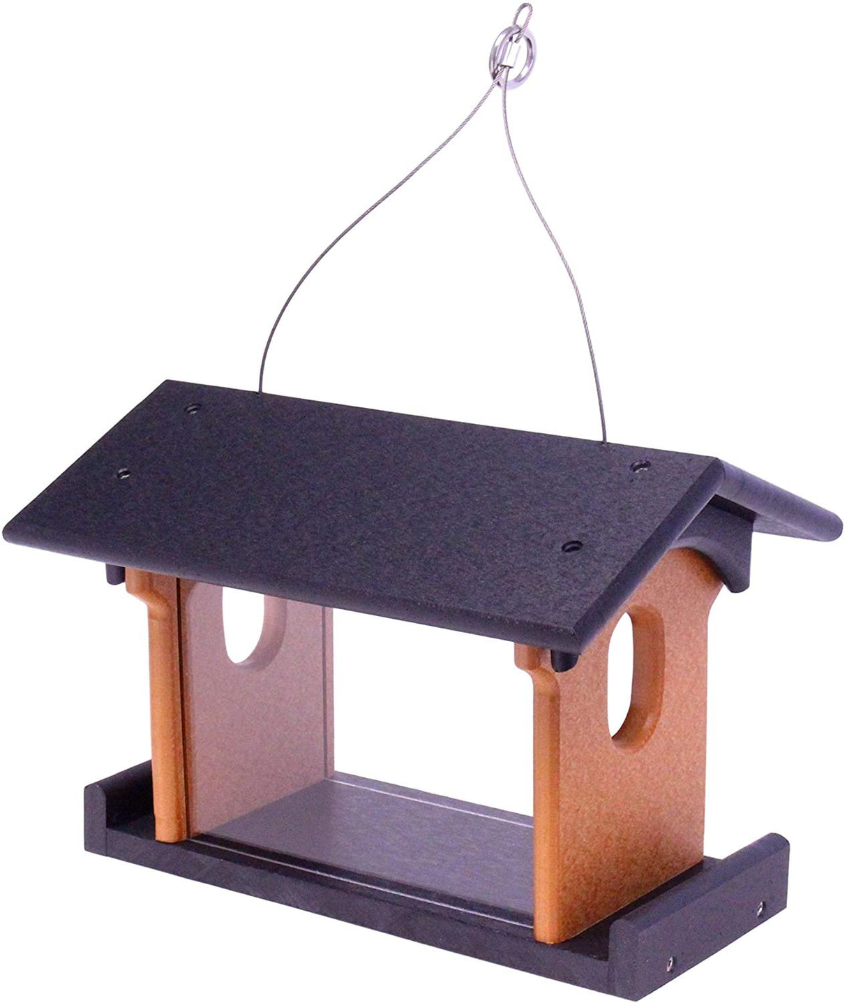 Amish-Made Bluebird Feeder, Made With Poly Lumber, For Feeding Mealworms