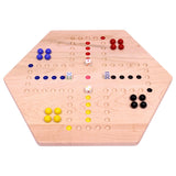 Aggravation Wahoo Marble Board Game, Double-Sided, Hand Painted
