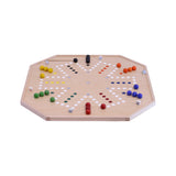 Aggravation and Chinese Checkers Combo Game Board Set - 25" Wide - Maple Wood - with Large 1" Marbles and Dice