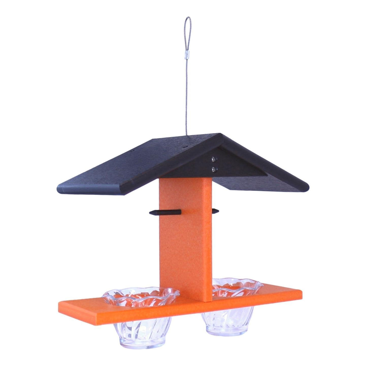 Oriole Bird Feeder, Double-Cup Jelly Oriole Feeder with Pegs for Orange Halves